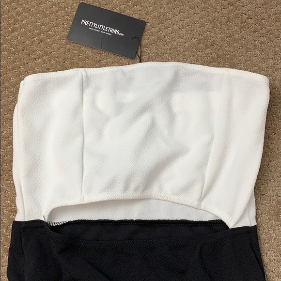 PrettyLittleThing Bandeau Cut Out Bodycon Dress - Picture 5 of 7